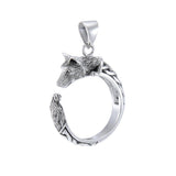 Sterling Silver Celtic Wolf Pendant TPD4851 - Jewelry