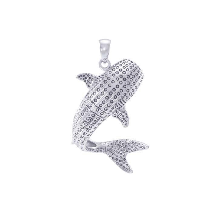 Large Whale Shark  Sterling Silver Pendant TPD4859 - Jewelry