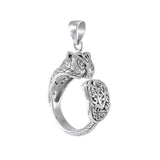 Sterling Silver Celtic Owl Pendant TPD4860
