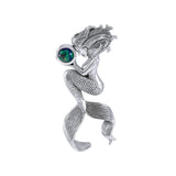 Mermaid Oracle Sterling Silver With Gemstone Pendant TPD4897 - Jewelry