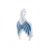 Mermaid Tail with Enamel Sterling Silver Pendant TPD4900 - Jewelry