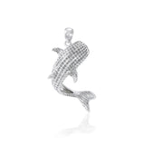 Small Whale Shark Sterling Silver Pendant TPD4967