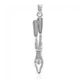 Descending Freediver Sterling Silver Pendant TPD5011 - Jewelry
