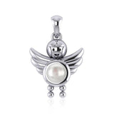 A Heavenly Gift from the Little Angel Boy Pendant with Birthstone TPD5031 - Jewelry