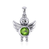 A Heavenly Gift from the Little Angel Boy Pendant with Birthstone TPD5031 - Jewelry