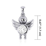 A Heavenly Gift from the Little Angel Boy Pendant with Birthstone TPD5031 - Jewelry