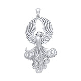Majestic Phoenix Sterling Silver Pendant TPD5071 - Jewelry