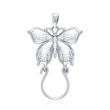 Butterfly Silver Charm Holder Pendant TPD5080 - Jewelry