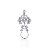 Celebrate Life with the Tree of Life Silver Charm Holder Pendant TPD5084 - Jewelry