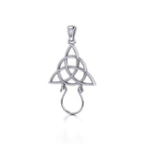 Triquetra Silver Charm Holder Pendant TPD5087