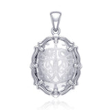 Tree of Life Sterling Silver Pendant with Natural Clear Quartz TPD5113 - Jewelry