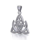 The majestic power of three ~ Silver Trinity Goddess Pendant TPD5150 - Jewelry