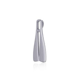 Double Diving Fin Silver Pendant TPD5152