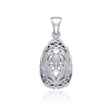 Teardrop Shape Scottish Thistle with Celtic knotwork TPD5164 - Jewelry