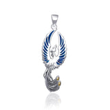 From the ashes rises the rebirth of the phoenix A fine sterling silver Pendant TPV2838 - Jewelry
