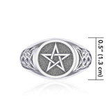 Pentagram Pentacle Silver Ring TR1018 - Jewelry
