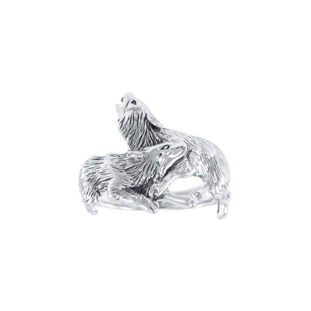 Wolf Pair Ring TR1397 - Jewelry