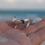 Theres nothing to fear in Sterling Silver White Shark Ring TR1481 - Jewelry
