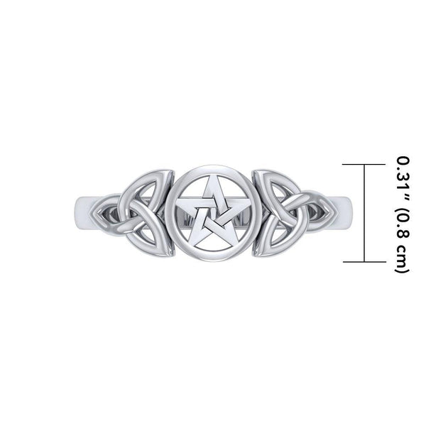Five-Pointed Star Sterling Silver Ring TR1738