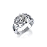 Celtic Knotwork Sterling Silver Ring TR1750 - Jewelry