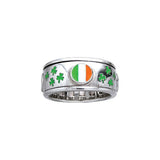 Ireland Flag Shamrock Spinner ring TR3777 - Jewelry
