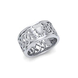 Scottish Thistle of Pride and Honor ~ Sterling Silver Ring TR3875 - Jewelry