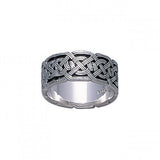 Celtic Knotwork Silver Wedding Ring TR684 - Jewelry