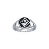 NA Heart in Recovery Silver Ring TRI098 - Jewelry