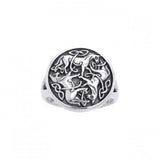Celtic Knot Horse Ring TRI1113 - Jewelry