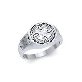 A traditional symbol of faith and spirituality ~ Sterling Silver Jewelry Celtic Cross Ring TRI1316