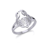 Celtic Knotwork Sterling Silver Ring TRI1588 - Jewelry