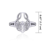 Celtic Knotwork Sterling Silver Ring TRI1588 - Jewelry