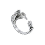 Sterling Silver Raven Ring TRI1638