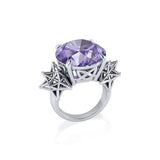 Sacred Hexagon Sterling Silver Cocktail Ring TRI1697