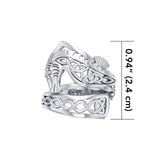 Celtic Knots Silver Seahorse Spoon Ring TRI1737 - Jewelry