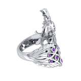 Honor The Flying Phoenix ~ Sterling Silver Jewelry Ring with Gemstone TRI1744 - Jewelry