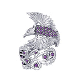 Honor The Flying Phoenix ~ Sterling Silver Jewelry Ring with Gemstone TRI1744 - Jewelry