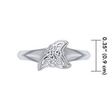 Celtic Shark Fin Silver Ring TRI1763 - Jewelry