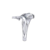 Fantastic Bull Whale Silver Ring TRI1765 - Jewelry