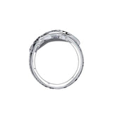 Silver Aboriginal Blue Shark Spoon Ring TRI1769 - Jewelry
