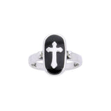 An emblem of your faith and spiritual faith ~ Sterling Silver Jewelry Celtic Cross Ring TRI510 - Jewelry