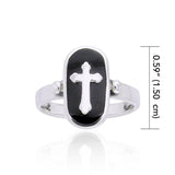 An emblem of your faith and spiritual faith ~ Sterling Silver Jewelry Celtic Cross Ring TRI510 - Jewelry