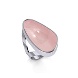 Modern Abstract Inlaid Silver Ring TRI512 - Jewelry