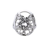 Bubble Rider Fairy Silver Ring TRI524 - Jewelry