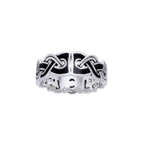 Viking Mammen Weave Ring TRI566 - Jewelry