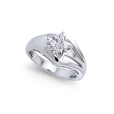 Designer Elegant Cubic Zirconia Star Ring TRI730 - Jewelry