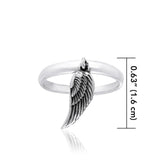 Angel Wing Ring TRI840 - Jewelry