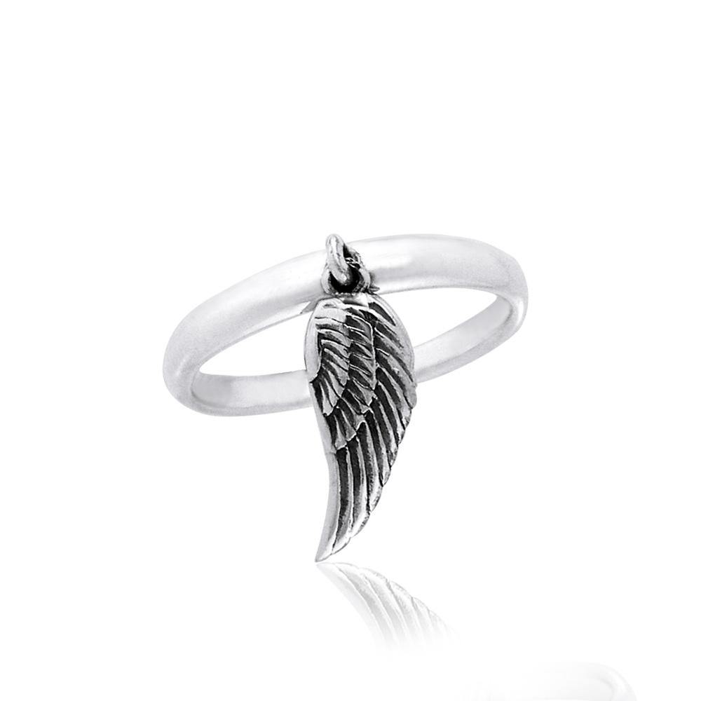 Angel Wing Ring TRI840 - Jewelry