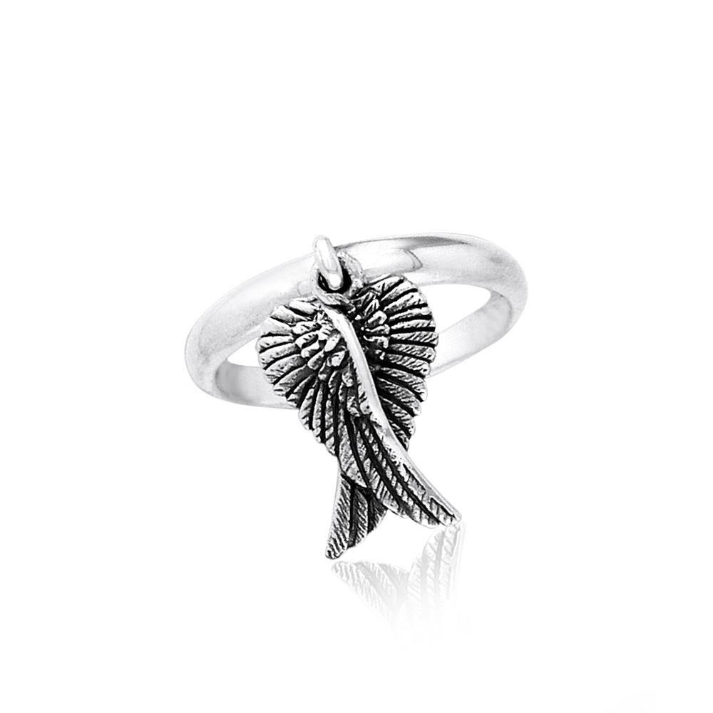 Angel Wings Ring TRI841 - Jewelry