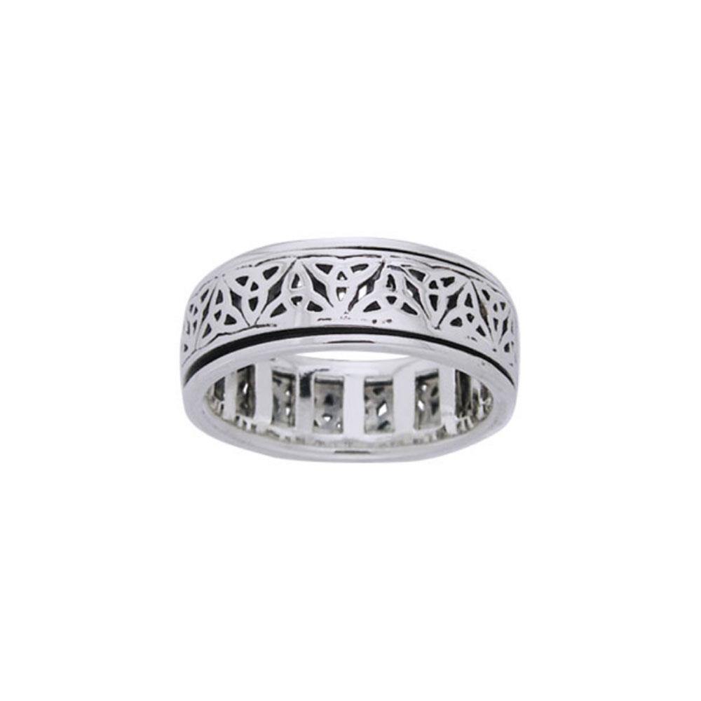 Celtic Triquetra Spinner Ring TRI884 - Jewelry